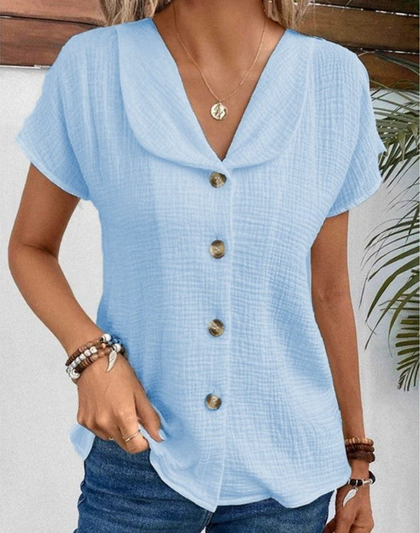 Juliana - Stylish Button Top