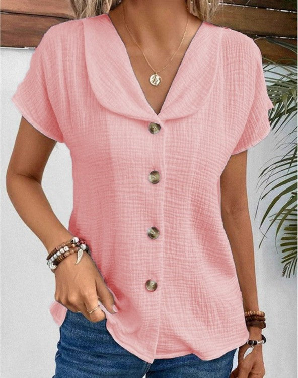 Juliana - Stylish Button Top