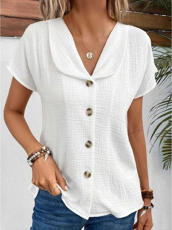 Juliana - Stylish Button Top