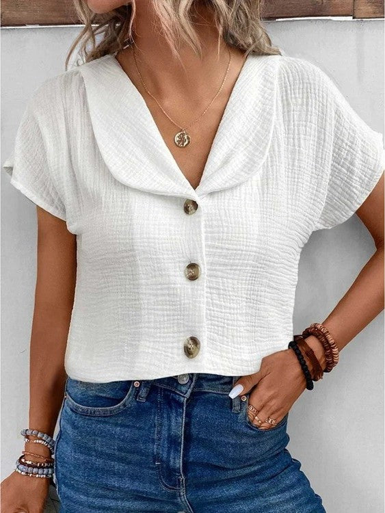 Juliana - Stylish Button Top