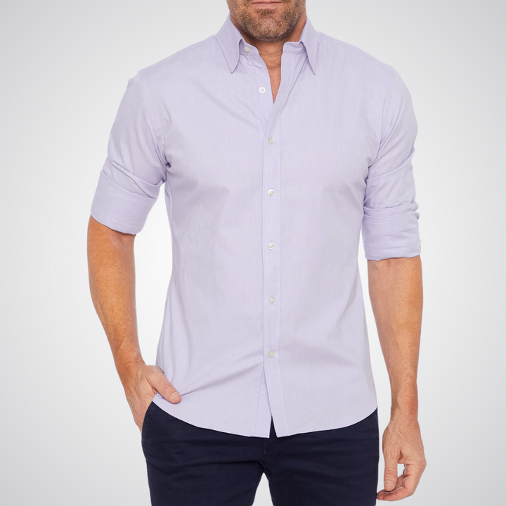 Camden Oxford Cotton Zip-Up Shirt