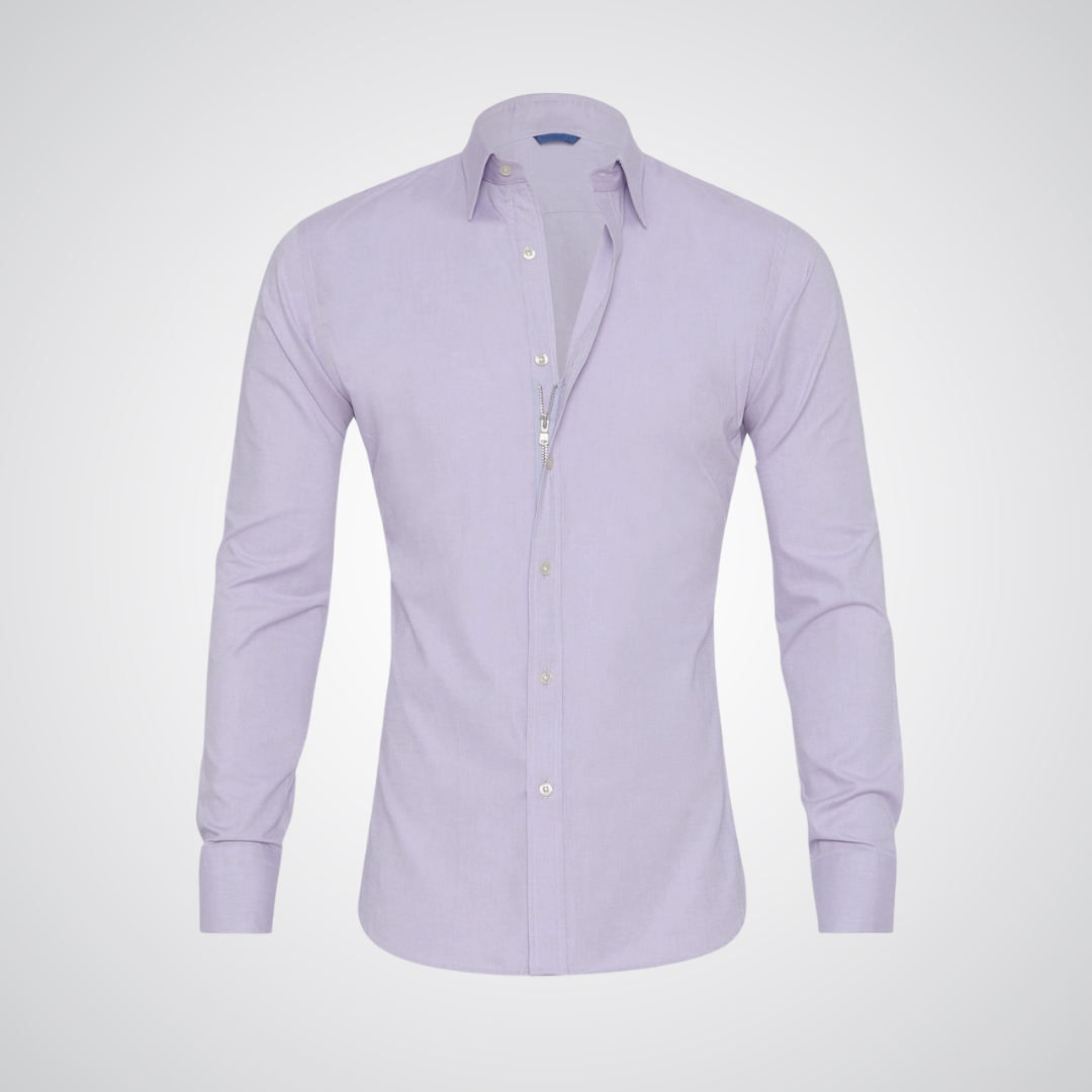 Camden Oxford Cotton Zip-Up Shirt