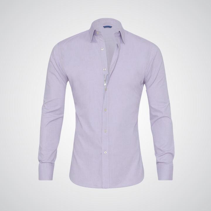 Camden Oxford Cotton Zip-Up Shirt