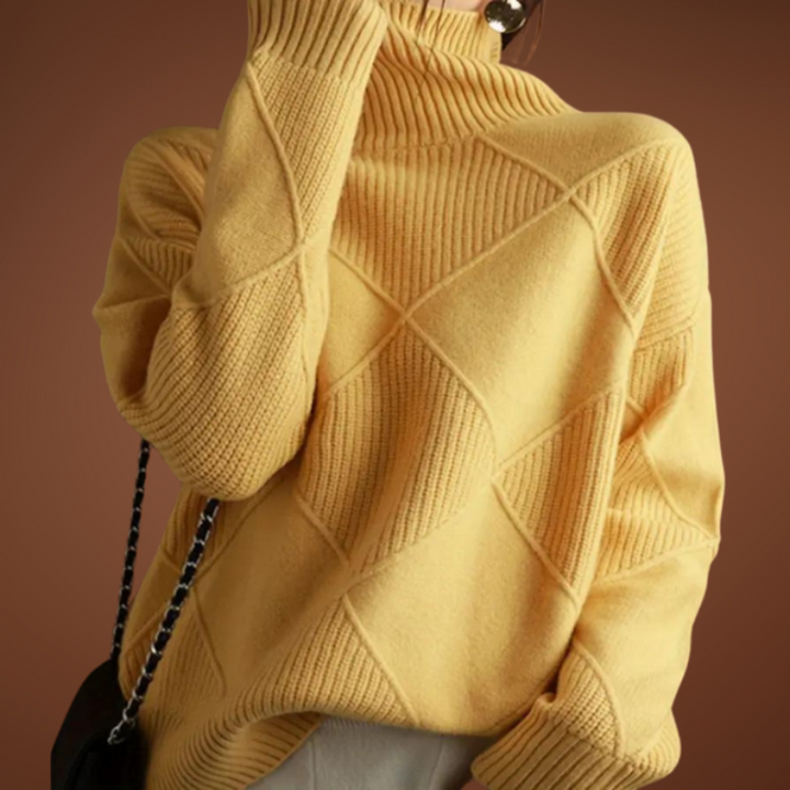 Hampton | Argyle Wool-Blend Turtleneck Jumper