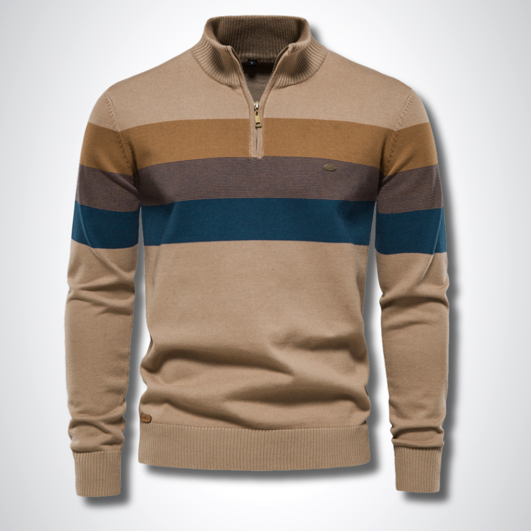 Stratford Half-Zip Cotton Jumper