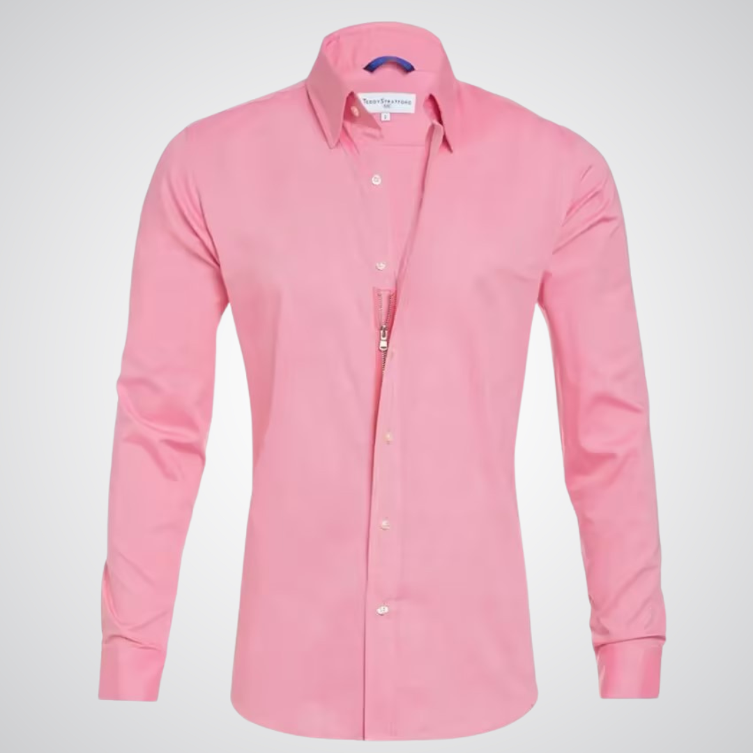 Camden Oxford Cotton Zip-Up Shirt