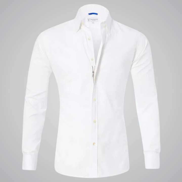 Camden Oxford Cotton Zip-Up Shirt