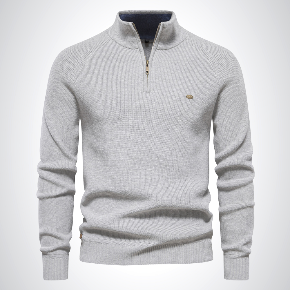 Aiden Cotton Half-Zip Jumper