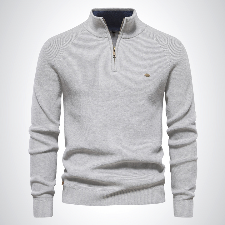 Aiden Cotton Half-Zip Jumper