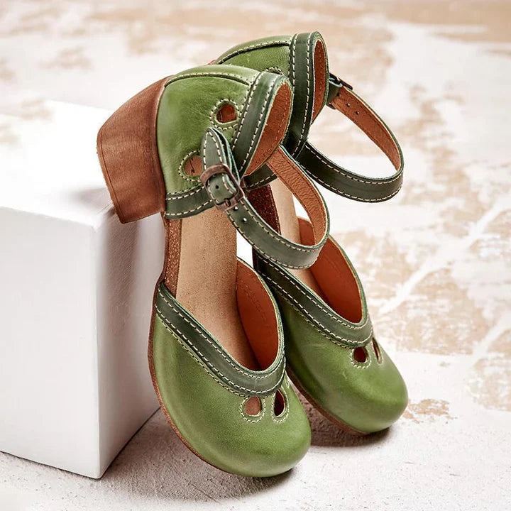 Amalia | Comfortable Low Heel Sandals