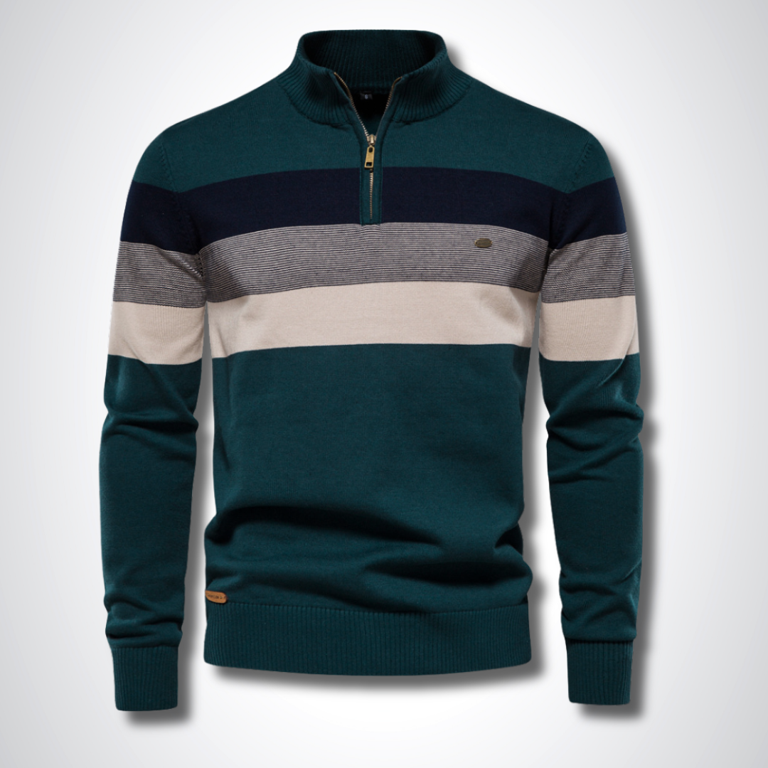 Stratford Half-Zip Cotton Jumper