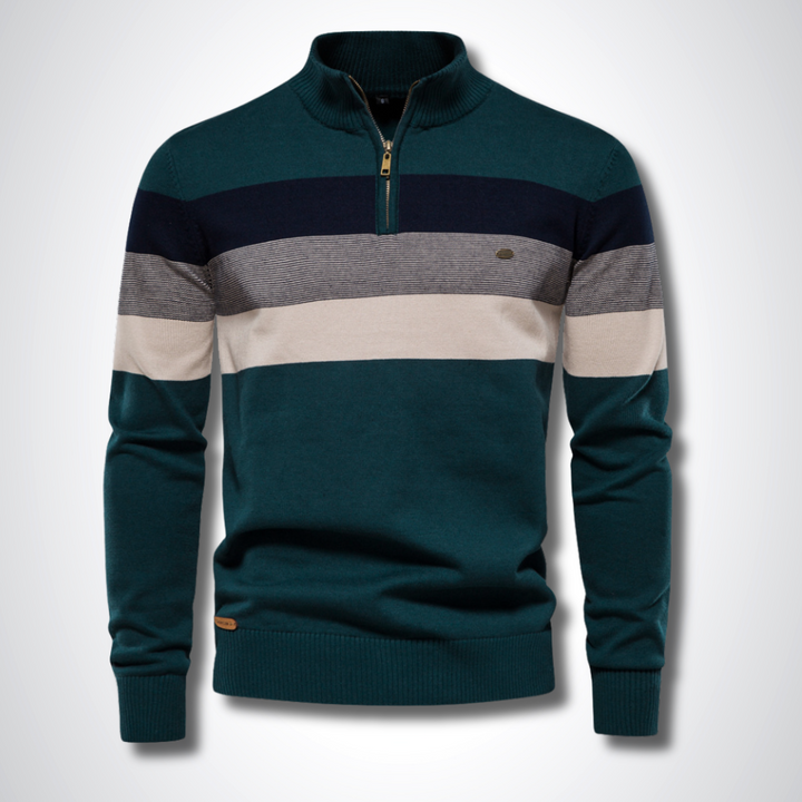 Stratford Half-Zip Cotton Jumper