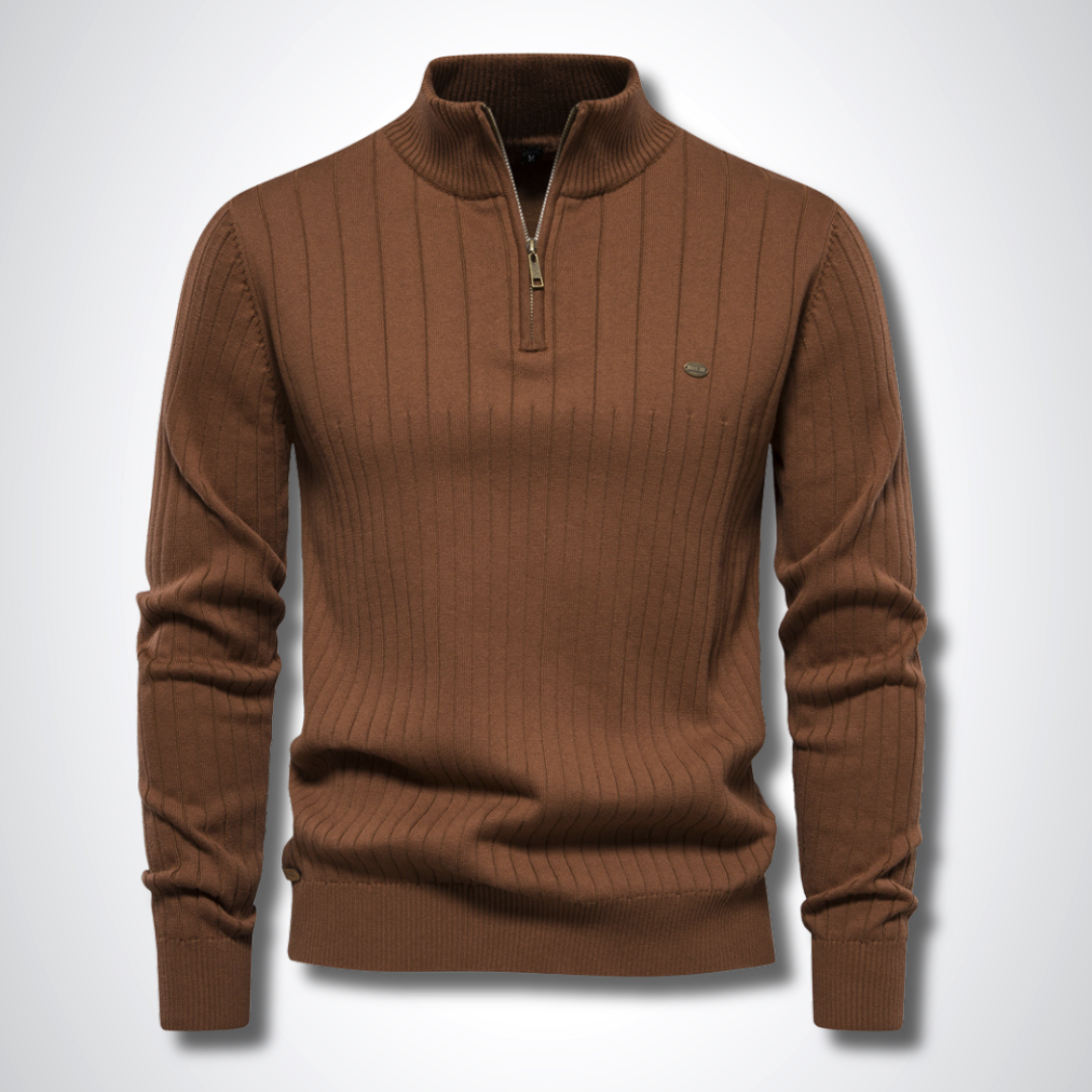 Montrose Cotton Half-Zip Jumper