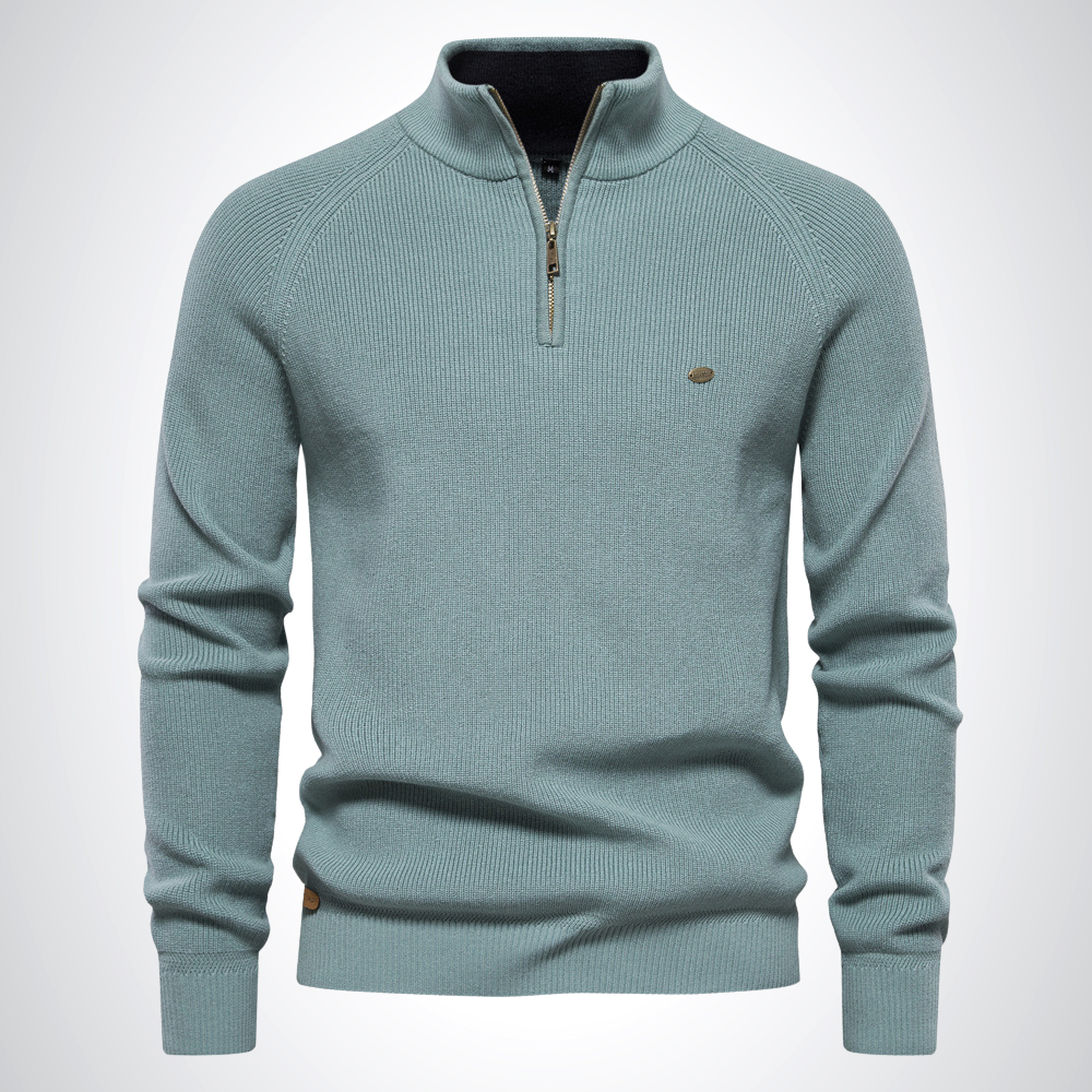 Aiden Cotton Half-Zip Jumper