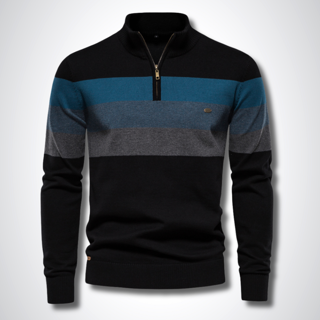 Stratford Half-Zip Cotton Jumper