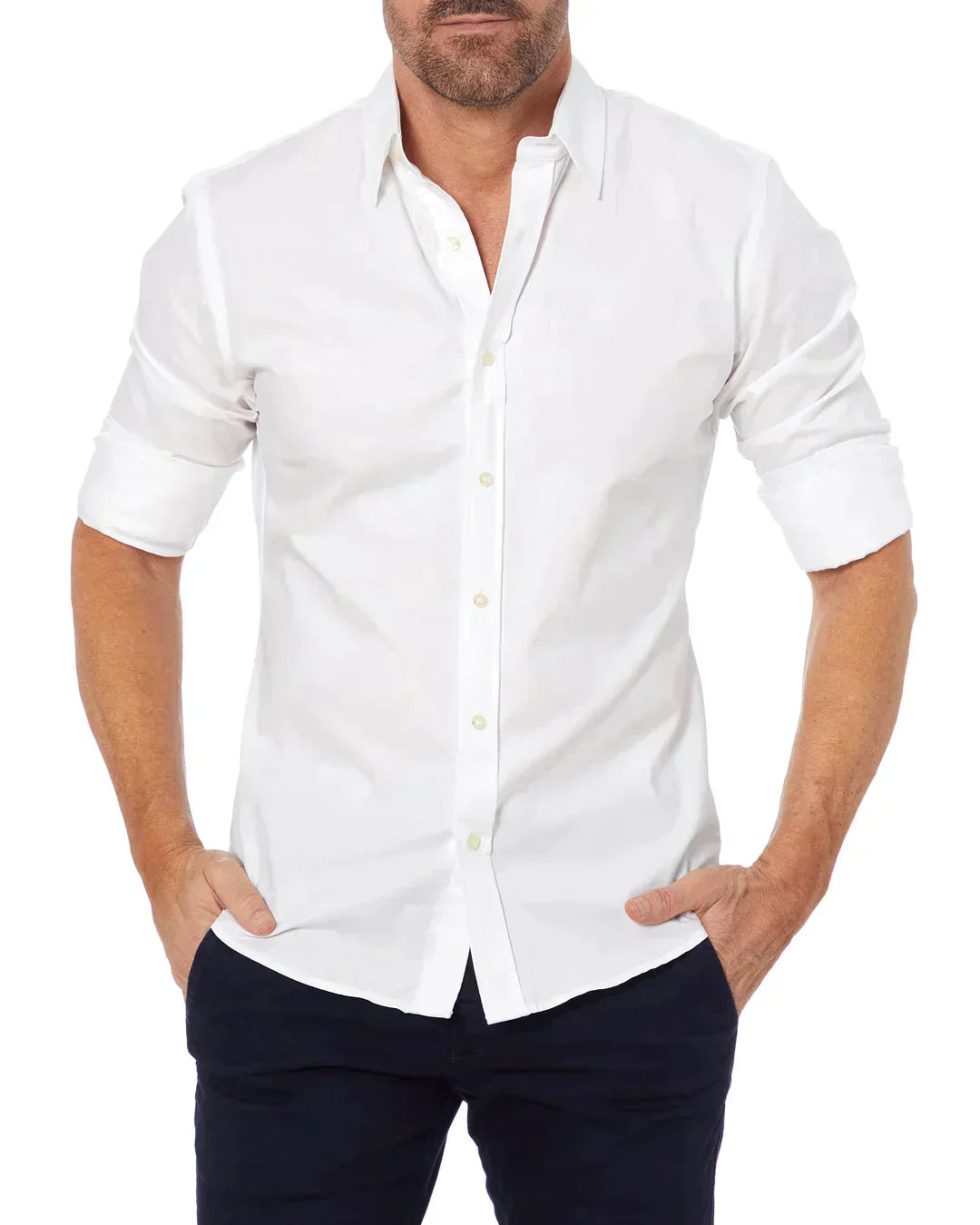 Janos - Elite stretch zip shirt for casual looks