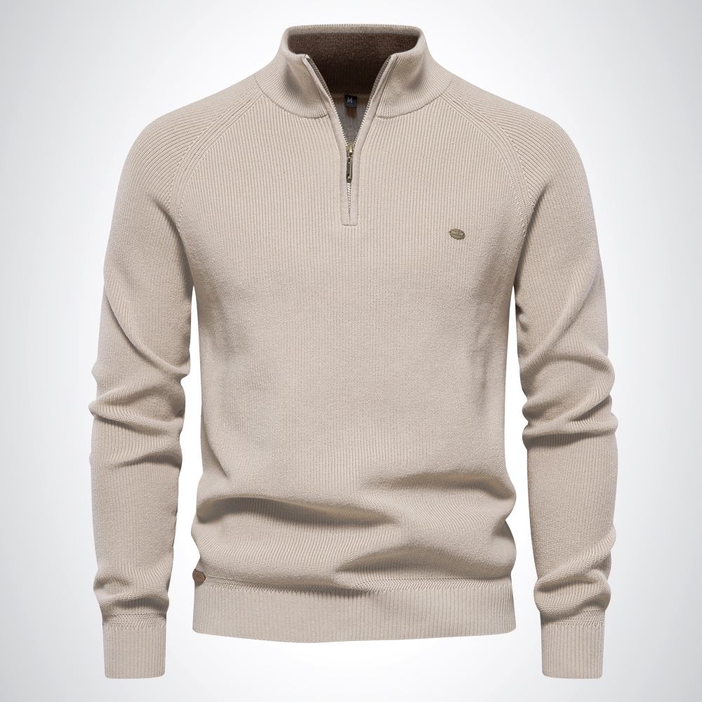 Aiden Cotton Half-Zip Jumper