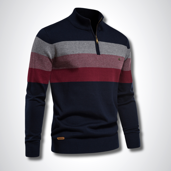 Stratford Half-Zip Cotton Jumper