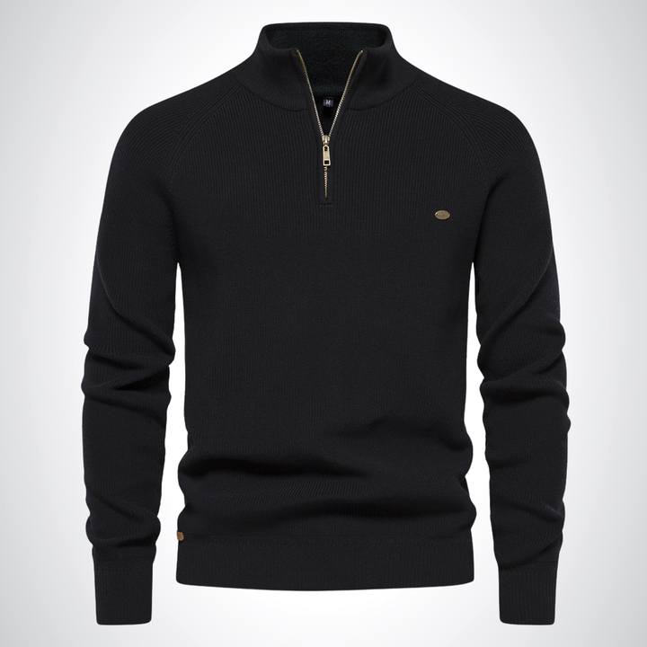 Aiden Cotton Half-Zip Jumper