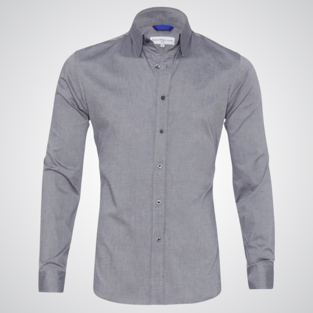 Camden Oxford Cotton Zip-Up Shirt