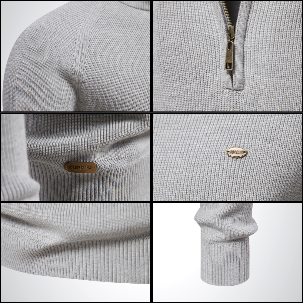 Aiden Cotton Half-Zip Jumper