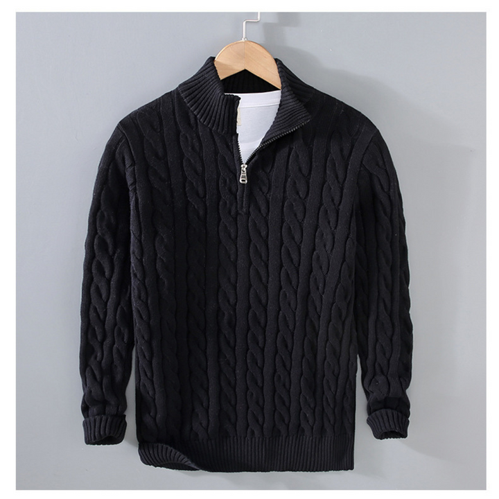 Richmond Cotton Half-Zip Jumper