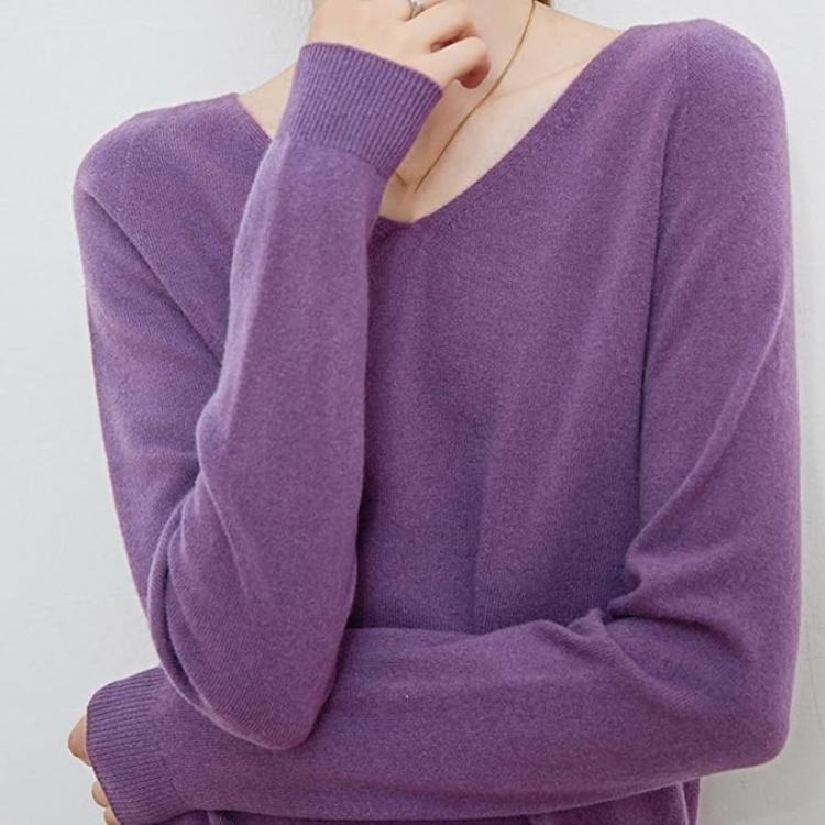 Eleanor | Women's 100% Pure Wool Long-Sleeve Sweater