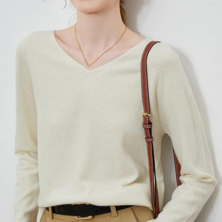 Eleanor | Women's 100% Pure Wool Long-Sleeve Sweater